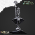 Highlands Miniatures - Eternal Dynasties - Mounted Ancient Guard on Great Snakes with EMC 8