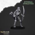 Highlands Miniatures - Eternal Dynasties - Ancient Skeletons with Bows & EMC 4