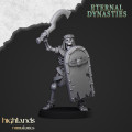 Highlands Miniatures - Eternal Dynasties - Ancient Skeletons with Spears & EMC 9