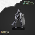 Highlands Miniatures - Eternal Dynasties - Ancient Skeletons with Spears & EMC 10