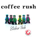 Coffee Rush - Set d'autocollants 0