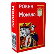 Jeu de 54 cartes Modiano format poker - Rouge