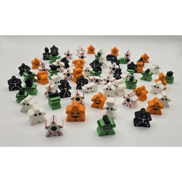 Halloween set - Carcassonne Big Box Meeples