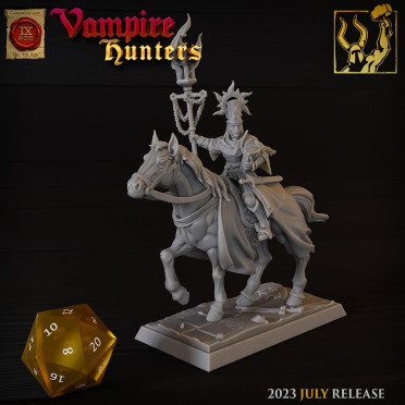 Titan Forge - Vampire Hunters - Warrior Nun on Horse