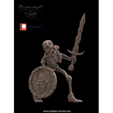 Avatars of War - Skeleton Sword and Shield