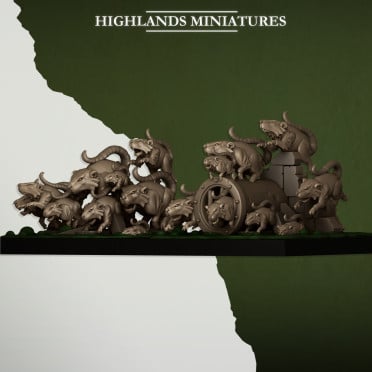 Highlands Miniatures - Sewer Vermin - Rat Swarm