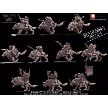 Avatars Of War- Goblin Wolfriders Battle-Ready Regiment