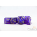 Set de 7 Dés JDR Chessex : Borealis Royal Purple / Gold Luminary 0