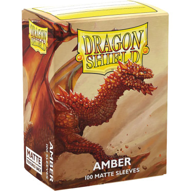 100 Dragon Shield Matte : Amber