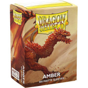 100 Dragon Shield Matte : Amber