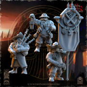 The Beholder Miniatures - Dwarfs - Commanding Miners