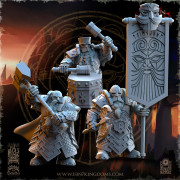 The Beholder Miniatures - Dwarfs - Comanding Ironheads