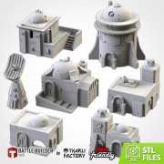 Txarli - Science fiction Terrain - Desert buildings