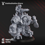 DakkaDakka Store - Orks - Wercking Gang - Da Great Arma Boss   Wercking Gang - Imprimé en Résine – Echelle 28-35mm
