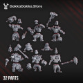 DakkaDakka Store - Orks - Wercking Gang -  Head Crackaz Mob 2