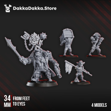 DakkaDakka Store - Orks - Wercking Gang - Kap'n Blaaady Beard