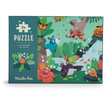 Puzzle phosphorescent - La cascade - 24 pièces