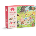 Puzzle - 4 Mini puzzles des saisons - 4x12 pièces 0