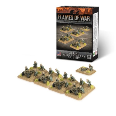 Flames of War - Pacific - Marine 75mm Artillery Battery