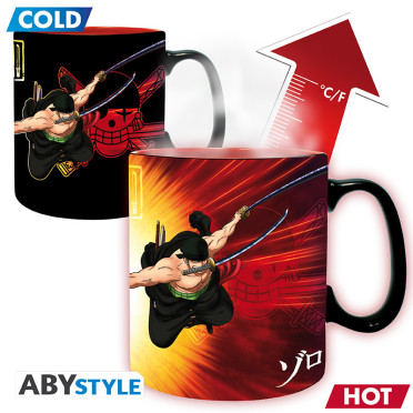One Piece - Mug Thermo-Réactif - 460 ml - Zoro & Sanji