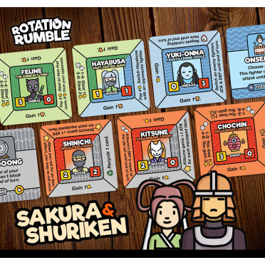 Rotation Rumble - Sakura & Shuriken - Print & Play