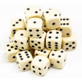Kromlech - 25xBattle Dice Ivory 12mm 0