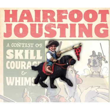 Hairfoot Jousting - Hairfoot Jouster riding a Dog
