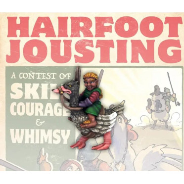 Hairfoot Jousting - Hairfoot Jouster riding a Goose