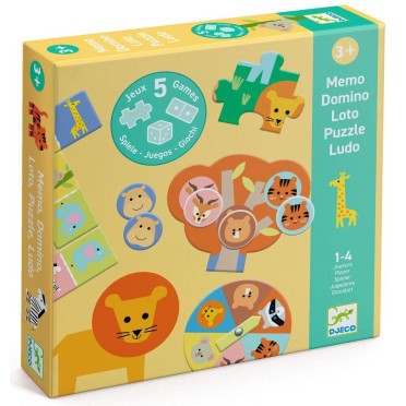 Coffret 5 Jeux - Animaux sauvages