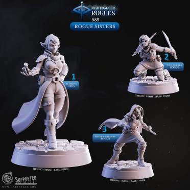 Cast n Play - Nightdagger Rogues - Sister Rogues