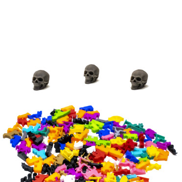 5PCS Skull Token