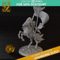 Titan Forge – Highbornes Elves – Standard Bearer On Horse 0