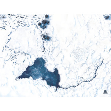 Battlemap  Neige  120x90cm sans quadrillage