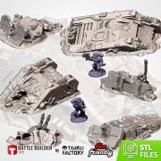 Txarli - Décors Science fiction - Epaves tank