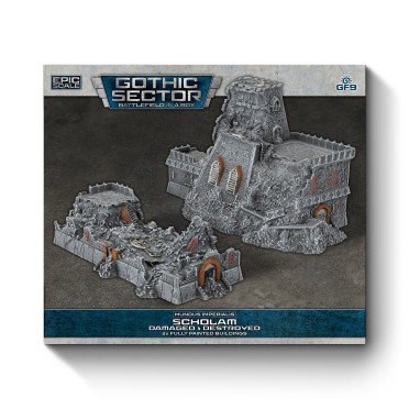 Battlefield in a Box: Mundus Imperialis - Scholam (Damaged and Destroyed)