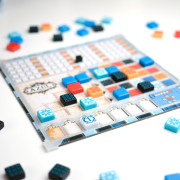 Set of 4 transparent 3D-printed overlays for Azul