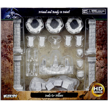 Wizkids Deep Cuts Unpainted Miniatures: Pools and Pillars