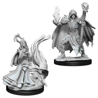 Pathfinder Battles Deep Cuts Unpainted Miniatures: Necromancers