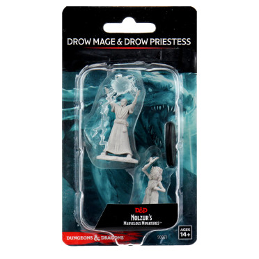 D&D Nolzur's Marvelous Miniatures: Drow Mage & Drow Priestess