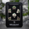 Set de 7 Dés JDR Répliquant : Eldhraun Vert 1