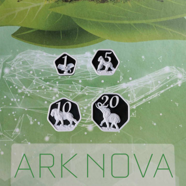 Ark Nova – Pièces de monnaie Hexagonal