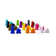 Classic Meeples and Pawns Set - 24 PCS