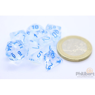 Set de 7 Mini Dés JDR Chessex : Borealis
