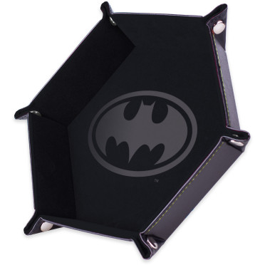 Piste de dés - Batman - Noire - 19x19 cm - Cuir et velours