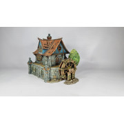 3D4U - Watermill House - Medieval Town Set