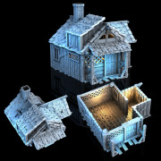 3D4U - Hut - Medieval Town Set