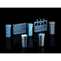3D4U - Wall Graveyard Set - Medieval Town Set 0