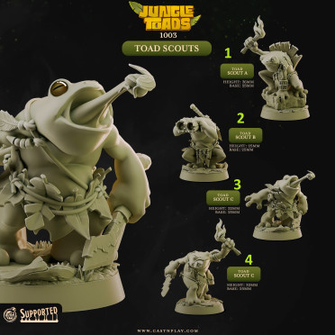 Cast n Play - Crapaux de la Jungle - Eclaireurs