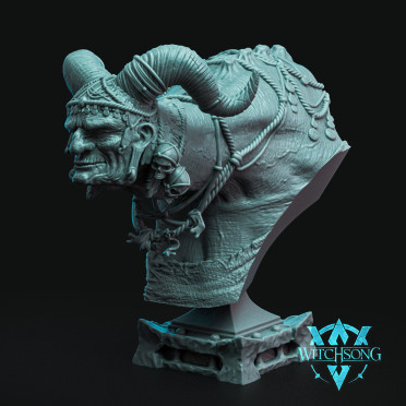 Witchsong Miniatures - Buste - Sorcière Cornue
