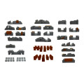 Zombicide Black Plague Green Horde - Set Complet Portes et Murs 0